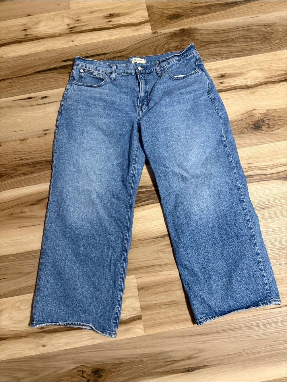 Madewell Light Blue Wide-Leg Jeans